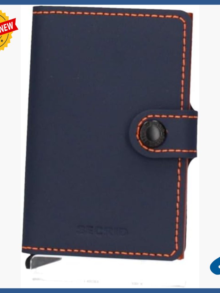 Slim Rfid Protected Leather Card Holder With Patented Access Mechanism